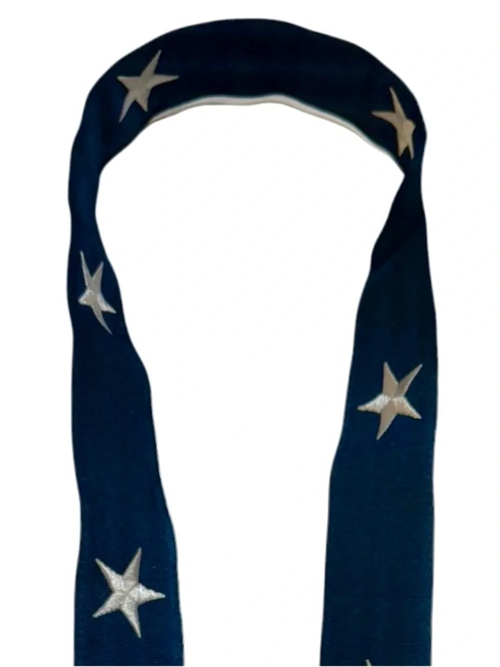 NWOT Vineyard Vines Embroidered Star Double D Ring Belt, 19“
